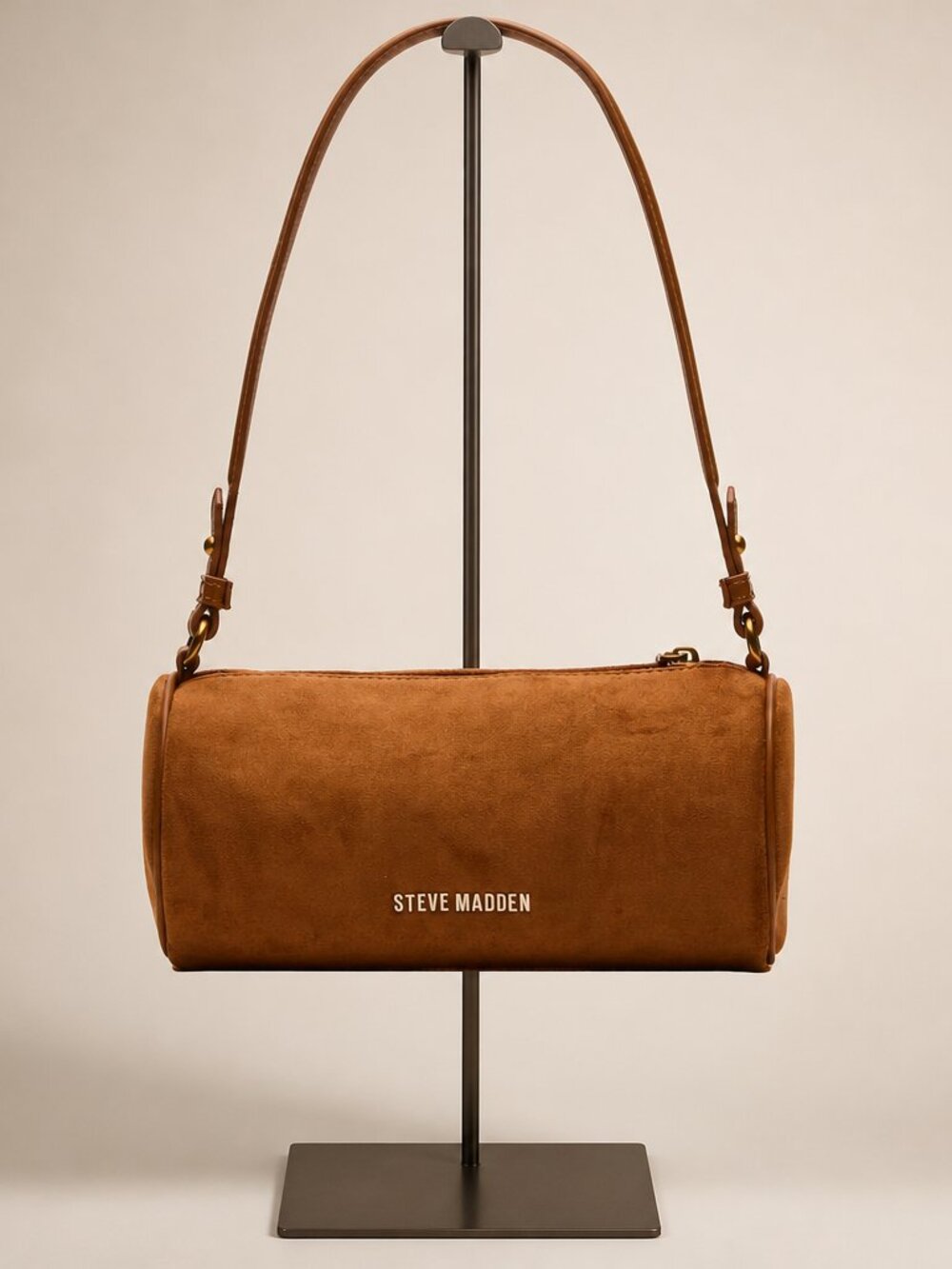 PRIYA Mini Barrel Shoulder Bag – Tobacco